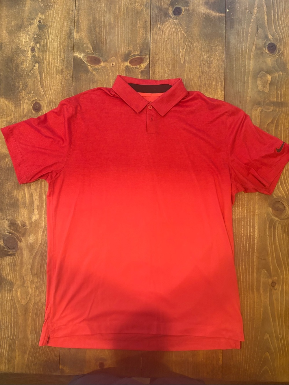 Nike Golf Tour Performance Dri-Fit Polo Red Ombre Menโs L